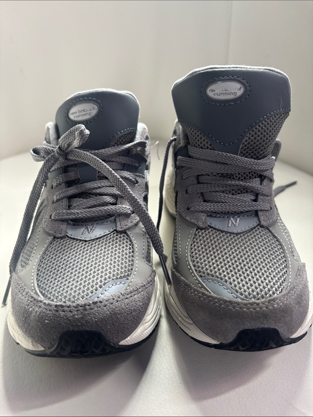 New Balance Kids Grey Mesh & Suede Sneaker - Picture 3 of 9